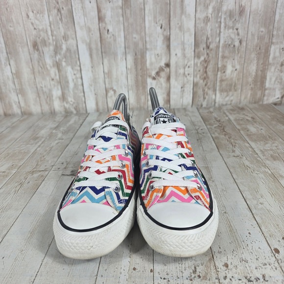 Converse Chuck Taylor All Star Low Top‎ Chevron Zigzag Print Sneakers Women 7 - Picture 4 of 8